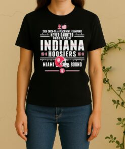 Indiana Hoosiers 2026 Chick Fil A Peach Bowl Champions Never Daunted Undefeated 15 0 Women Shirt