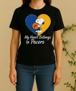 Indiana Pacers X Snoopy Cartoon Valentine 2026 Women Shirt