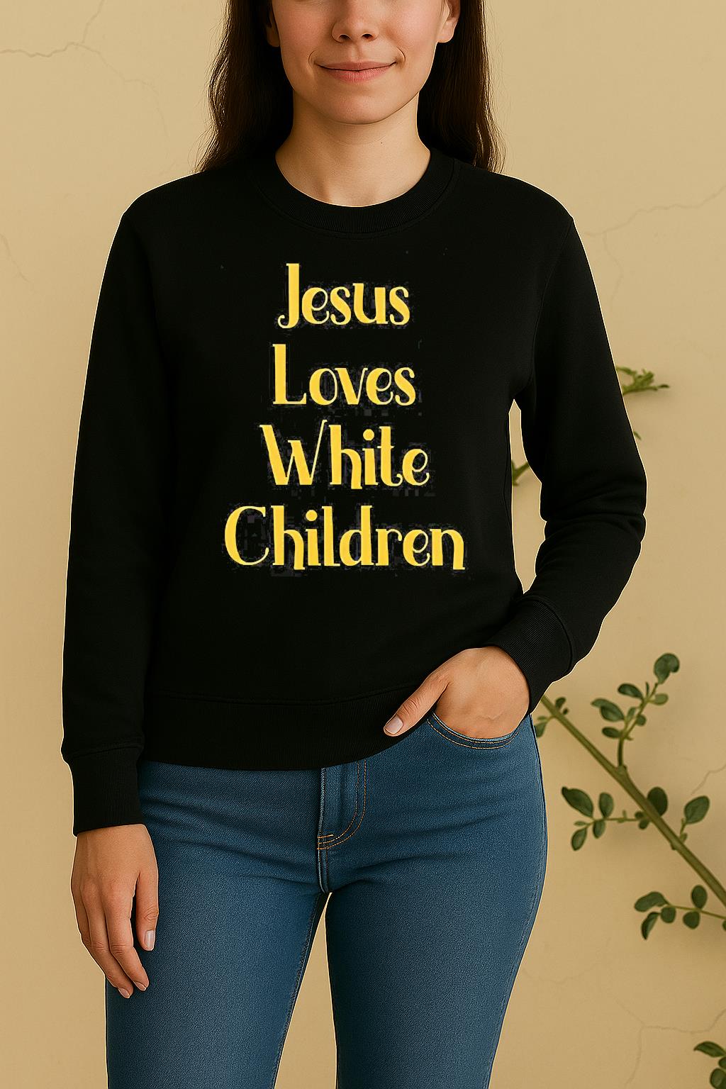 Jesus Loves White Children Sweater