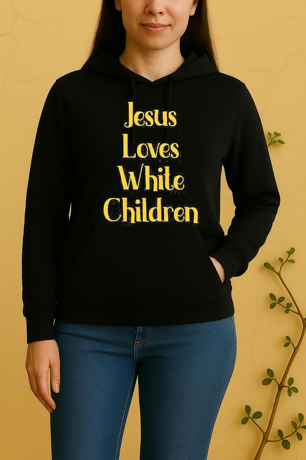 Jesus Loves White Children Unisex Hoodie