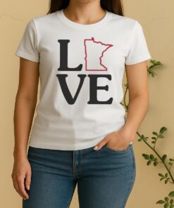 Love Minnesota Outline Women Shirt