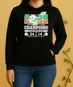 Miami Hurricanes Beat Ohio State Buckeyes Cotton Bowl 2025 Unisex Hoodie