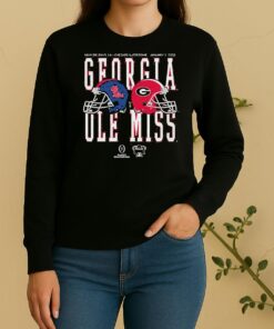 Nice Allstate Sugar Bowl 2026 Ole Miss Vs Georgia Helmet Matchup Sweater