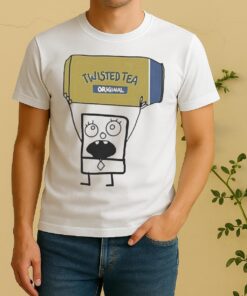 Nice Doodlebob Holding Twisted Tea Can Shirt