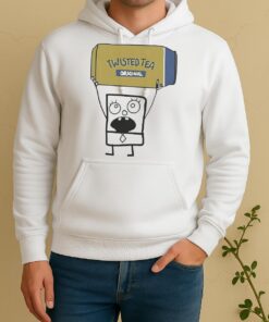 Nice Doodlebob Holding Twisted Tea Can Unisex Hoodie