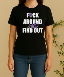 Nice Fck Around And Find Out Baltimore Ravens SweasWomen Shirt