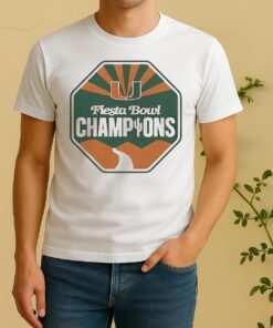Nice Miami Hurricanes Football Fiesta Bowl Champions Cfp 2026 Logo Shirt