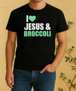 Official I Love Jesus And Broccoli Shirt