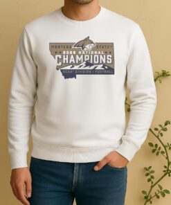 Official Montana State Bobcats Football 2025 National Champions Ncaa Division I State Logo Sweater