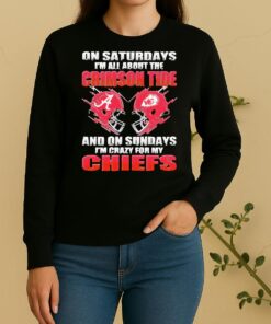 Officials 2026 Saturdays Im All About The Crimson Tide And On Sundays Im Crazy For My Kansas City Chiefs Sweater