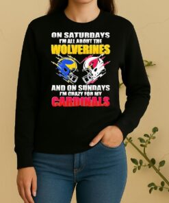 Officials 2026 Saturdays Im All About The Wolverines And On Sundays Im Crazy For My Arizona Cardinals Sweater