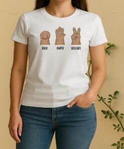 Officials Cat Paw Rock Paper Scissors Funny Women Shirt