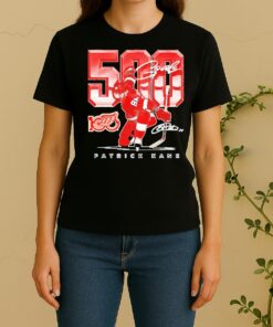 Officials Detroit Red Wings Patrick Kane 500 Goal Signature Women Shirt