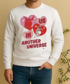 Officials Dragon And Donkey Is In Another Universe Heart Valentines Sweater