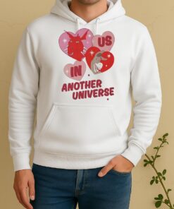 Officials Dragon And Donkey Is In Another Universe Heart Valentines Unisex Hoodie