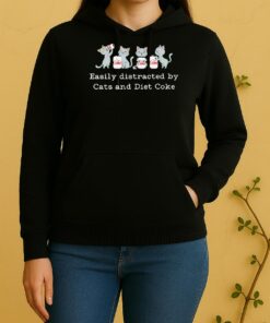 Officials Easily Distracted By Cats And Diet Coke Unisex Hoodie