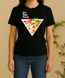 Officials Eat Real Food New Food Pyramid 2026 Women Shirt