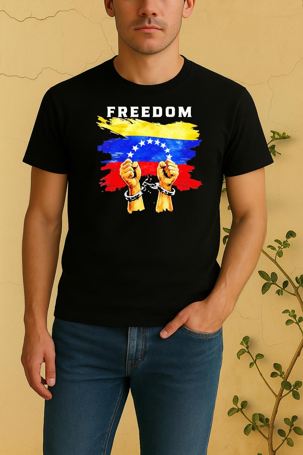 Officials Freedom Venezuela Venezuelan Flag Pride Souvenir Shirt by Bino Shirt – Custom Graphic T-Shirt