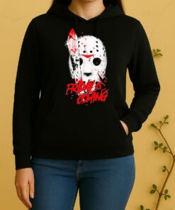 Officials Friday Is Coming Horror Movie Graphic Unisex Hoodie