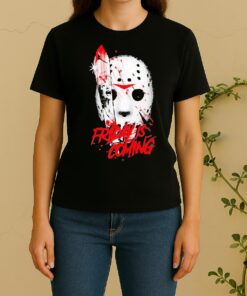 Officials Friday Is Coming Horror Movie Graphic Women Shirt