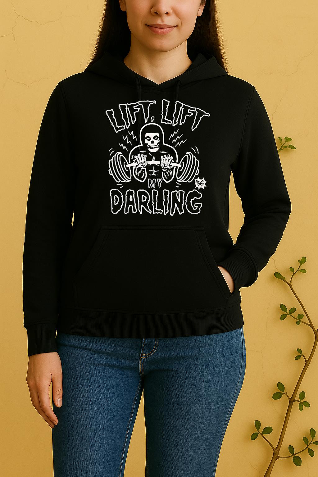 Officials Grim Reaper Gym Lift Lift My Darling Unisex Hoodie