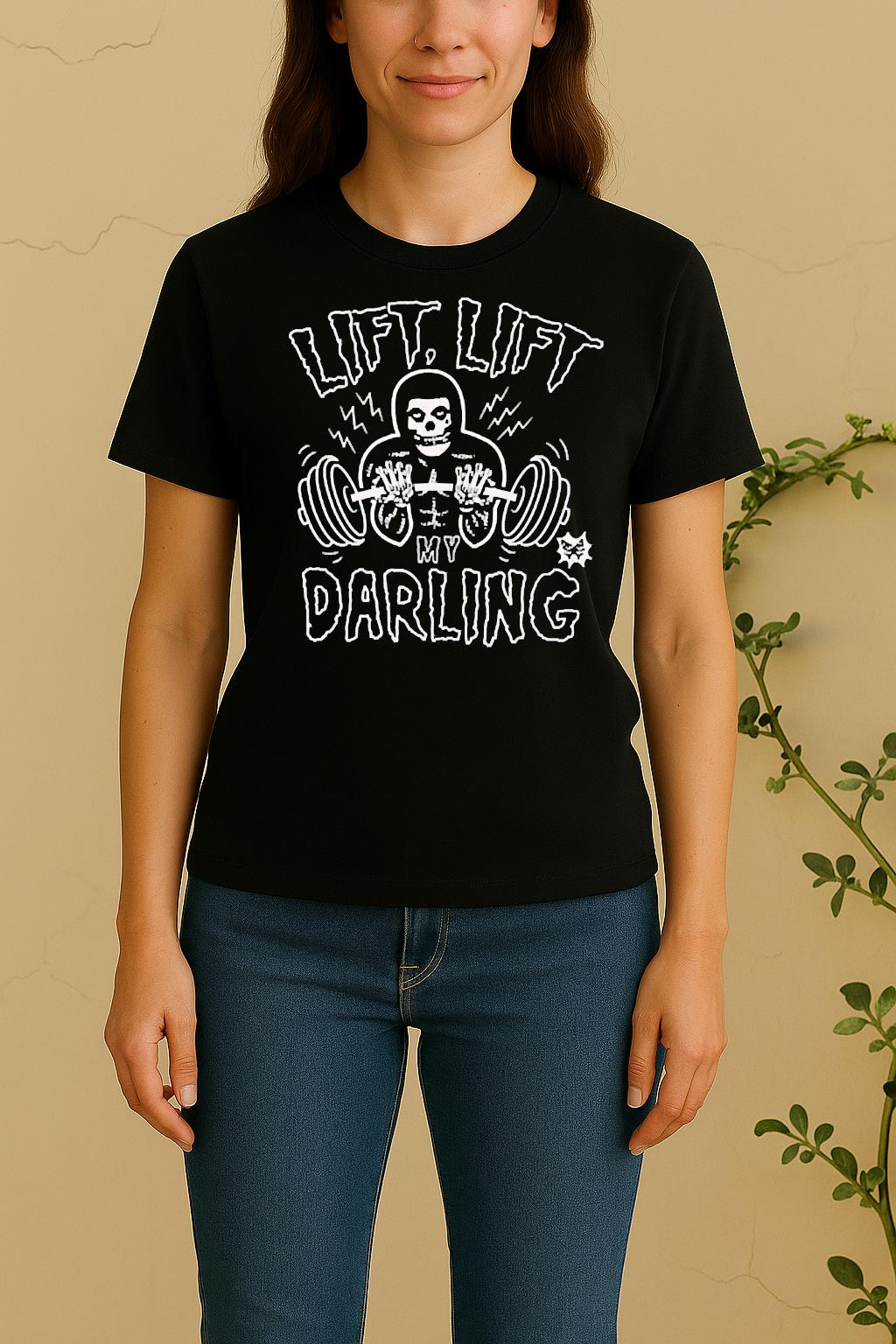 Officials Grim Reaper Gym Lift Lift My Darling Women Shirt