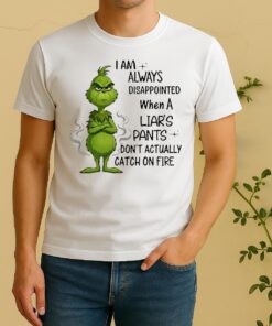 Officials Grinch I Am Always Disappointed When A Liars Pants Dont Actually Catch On Fire Shirt