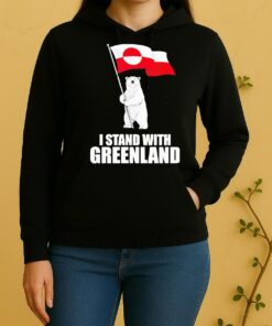 Officials I Stand With Greenland Polar Bear Unisex Hoodie