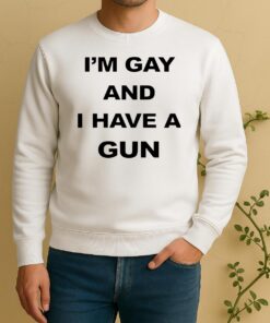 Officials Im Gay And I Have A Gun Circle Sweater
