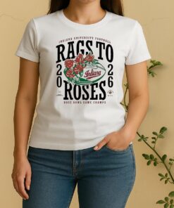 Officials Indiana Hoosiers Rags To Roses Rose Bowl Game Champions 2026 Women Shirt