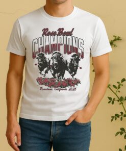 Officials Indiana Hoosiers Rose Bowl Stampede Champions 2026 Pasadena California Mascot Shirt