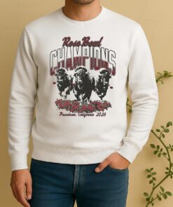 Officials Indiana Hoosiers Rose Bowl Stampede Champions 2026 Pasadena California Mascot Sweater
