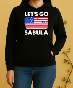 Officials Lets Go Sabula American Flag Retro Unisex Hoodie