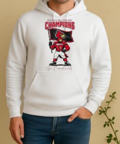 Officials Louisville Cardinals 2025 Bush Boca Raton Bowl Champions Mascot Flag Unisex Hoodie