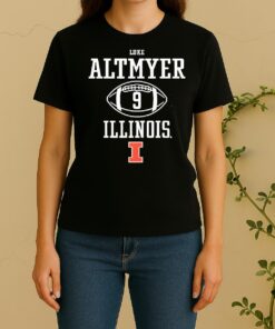 Officials Luke Altmyer 9 Football Illinois Fighting Illini Women Shirt