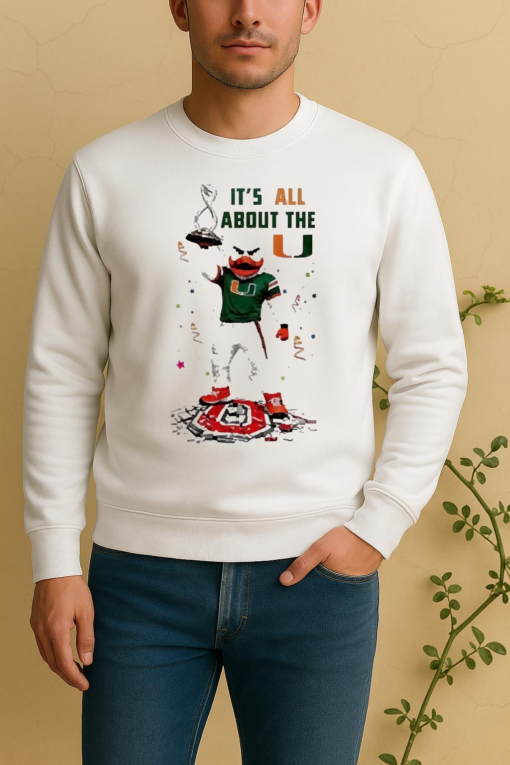 Officials Miami Hurricanes 2025 Cotton Bowl Champions Its All About The U Sweater