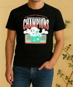 Officials Miami Hurricanes Cfp 2025 Cotton Bowl Champions Score Shirt
