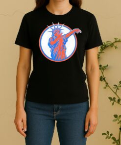 Officials New York Knicks Jalen Brunson Statue Of Liber3 Women Shirt