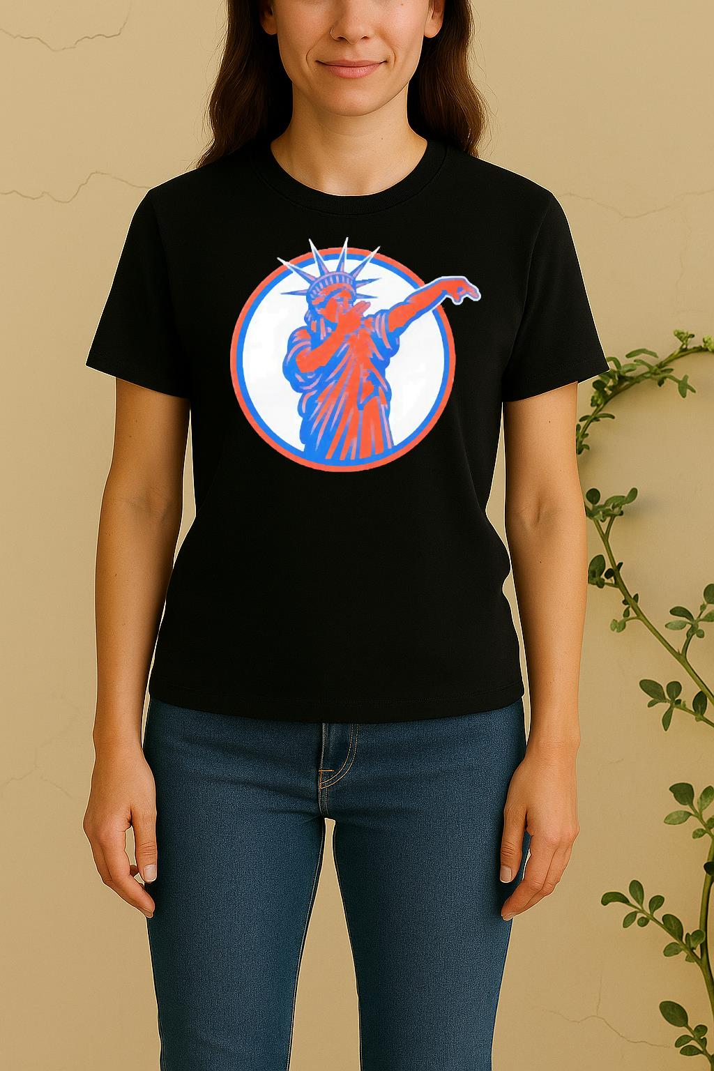 Officials New York Knicks Jalen Brunson Statue Of Liber3 Women Shirt