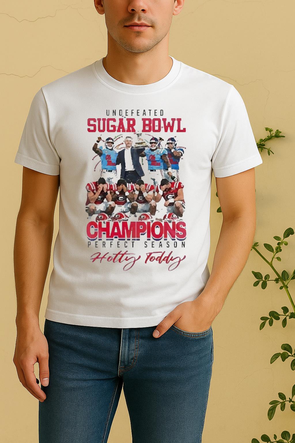Officials Ole Miss Rebels 2025 Undefeated Sugar Bowl Champions Perfect Season Shirt by Bino Shirt – Custom Graphic T-Shirt
