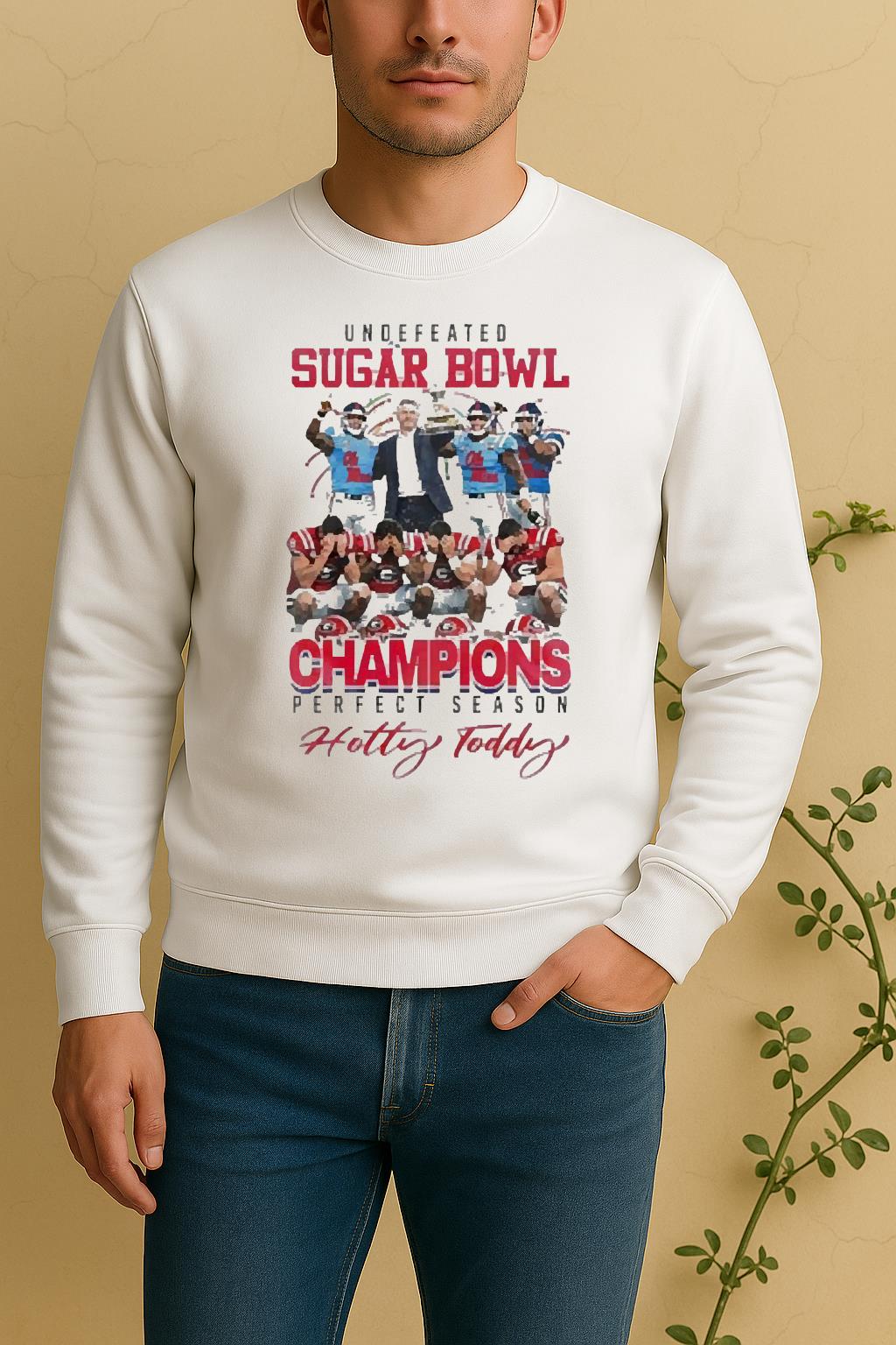 Officials Ole Miss Rebels 2025 Undefeated Sugar Bowl Champions Perfect Season Sweater