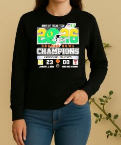 Officials Oregon Ducks 2026 Orange Bowl Champions Shut Up Texas Tech Score Sweater
