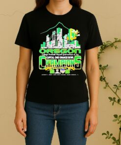 Officials Oregon Ducks Cfp At The Orange Bowl Champions 2026 Players Names Women Shirt