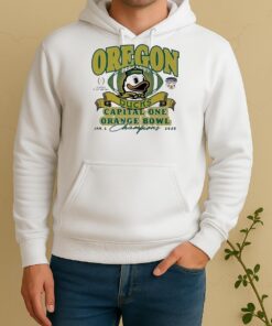 Officials Oregon Ducks Football 2026 Capital One Orange Bowl Champions Cfp Playoff Quarterfinal Unisex Hoodie