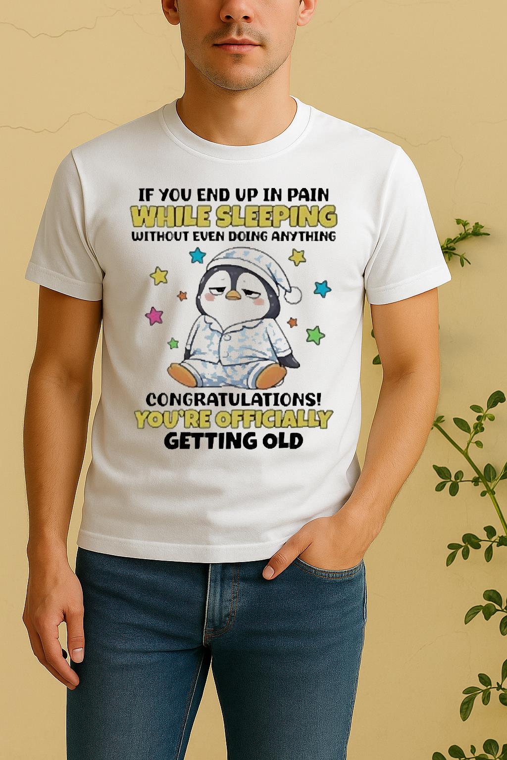 Officials Penguin If You End Up In Pain While Sleeping Shirt by Bino Shirt – Custom Graphic T-Shirt