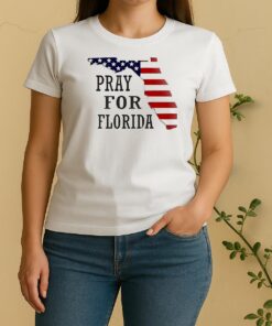 Officials Pray For Florida State Flag Circle Women Shirt