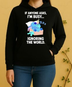 Officials Stitch Sleep If Anyone Asks Im Busy Ignoring The World Unisex Hoodie