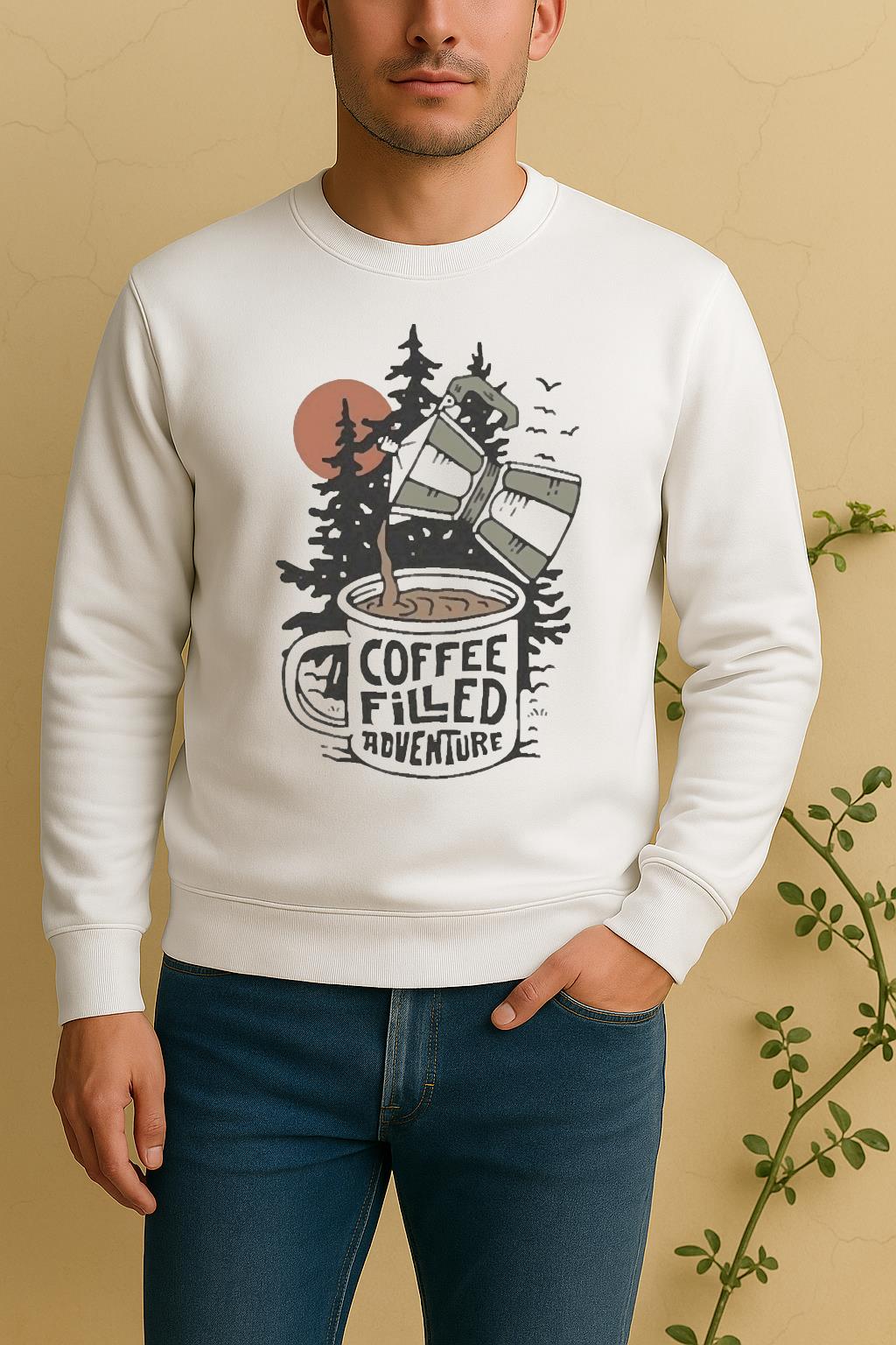 Officials Stoked And Woke Coffee Filled Adventure Sweater