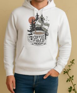 Officials Stoked And Woke Coffee Filled Adventure Unisex Hoodie
