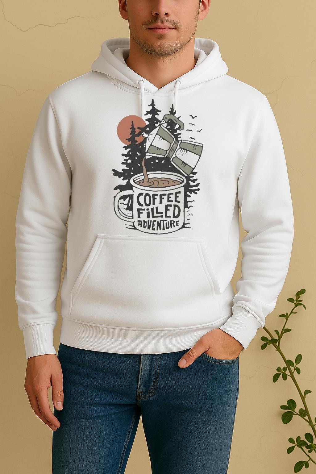 Officials Stoked And Woke Coffee Filled Adventure Unisex Hoodie